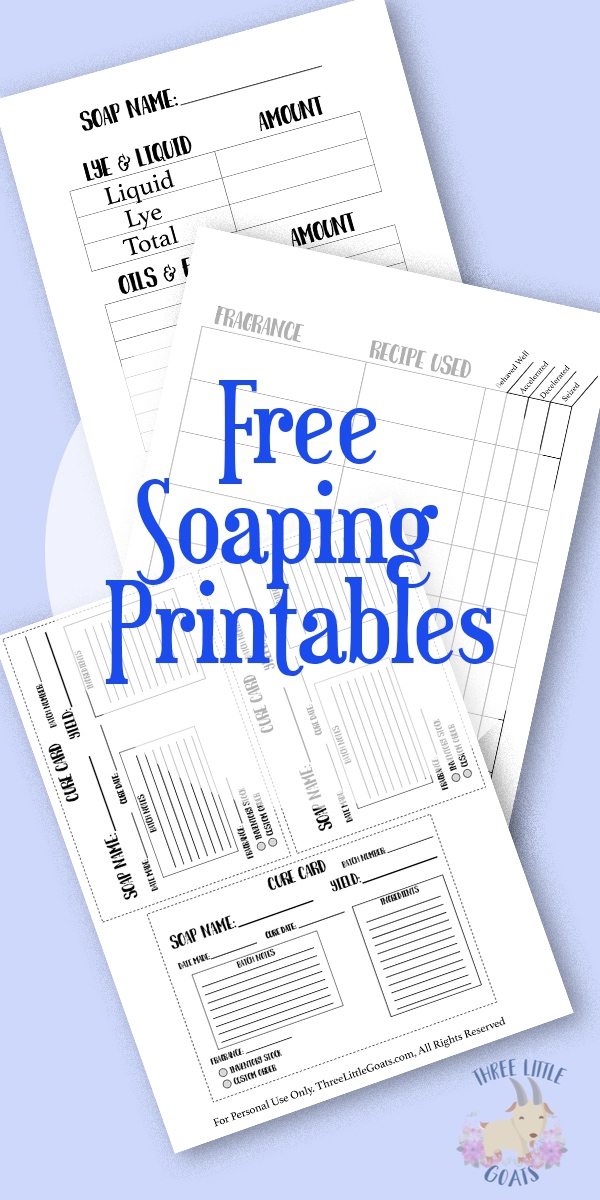 Free Soaping Printables With Bonus Soap Recipes