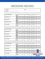 Free Goat Health Printable | Three Little Goats