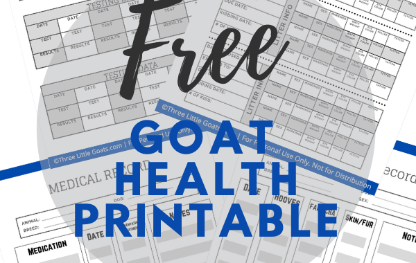 Free Goat Health Printable
